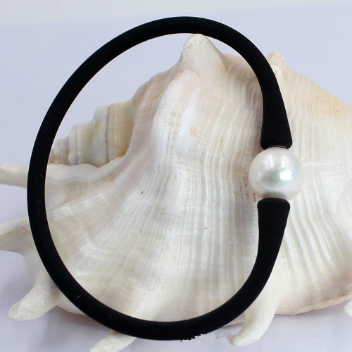 Pearl Silikonmetallarmband Silikonkautschukarmband