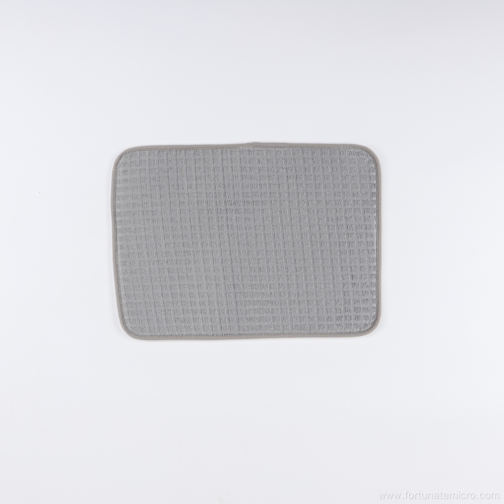 Solid Color Microfiber Dish Drying Mat