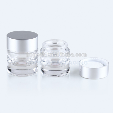round shape glass jar with Aluminum cap