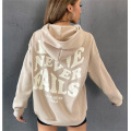 Frauenbrief Grafikdruck Hoodie Sweatshirt