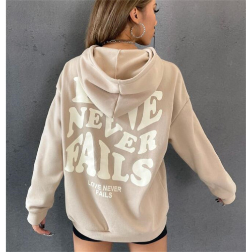 Women's Letter Graphic Print Hoodie Sweatshirt