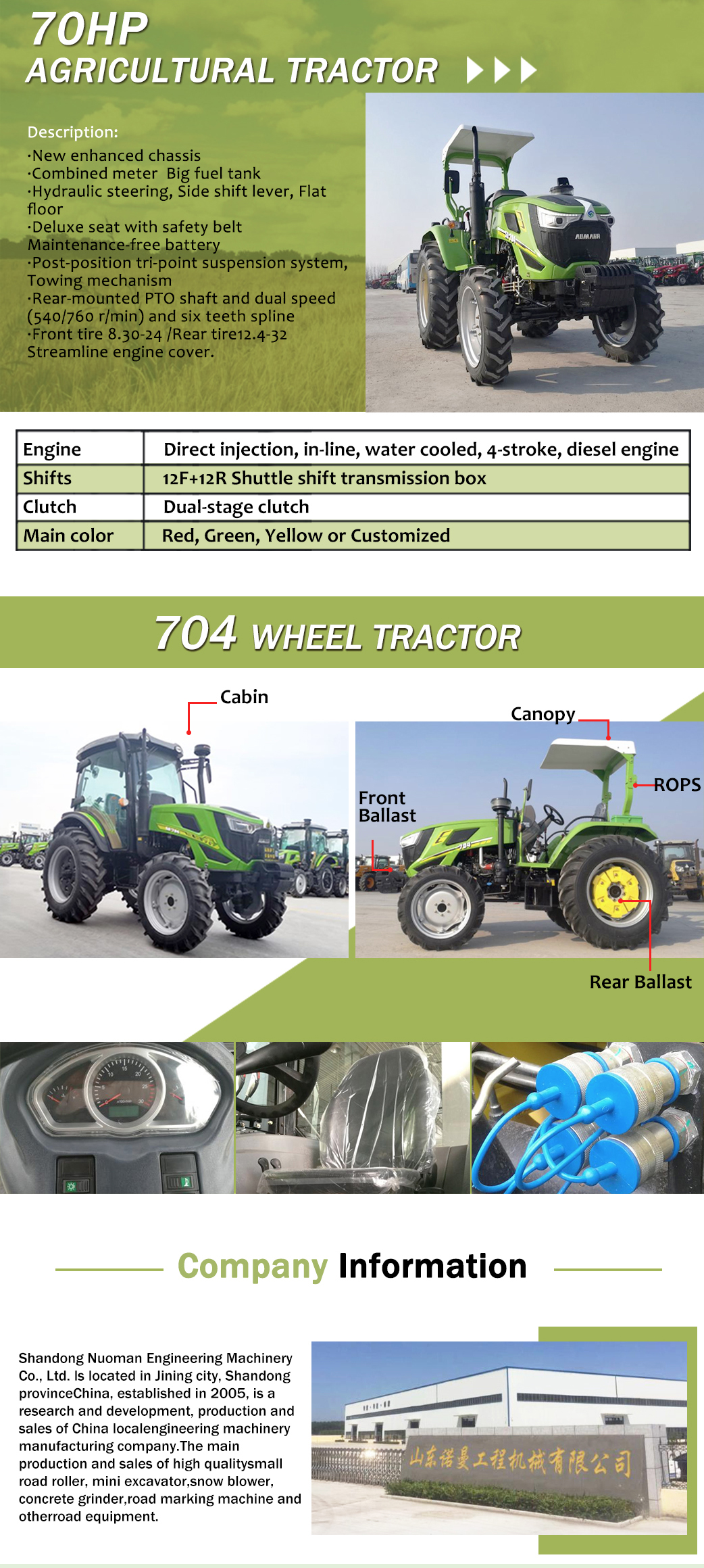 25-240 HP garden tractor