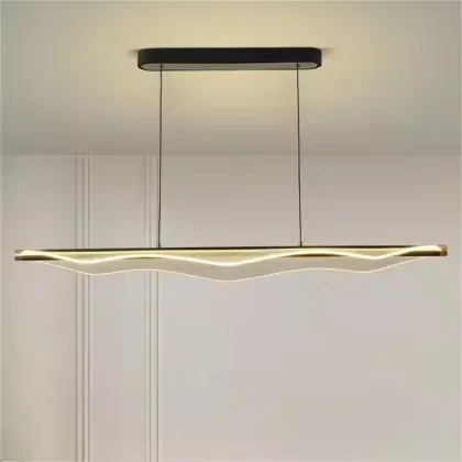 Big Wave Designer Creative Restaurant Bar Acrylic LED Pendant Light