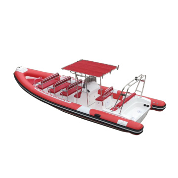 Orca Hypalon 26ft RIB Boat with Fiberglass Hull and CE Certification