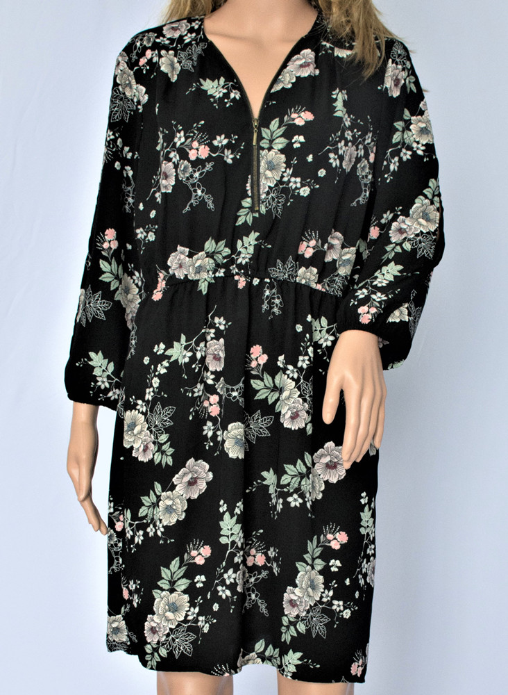Printed Long Sleeve Dress Printed Long Sleeve Dress