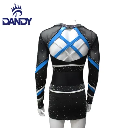 Sparkling Blue Cheerleader Outfit