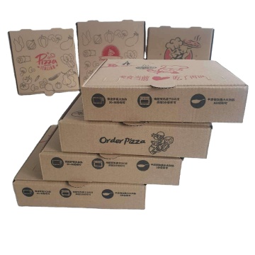 Customized color printing delivery packaging pizza box