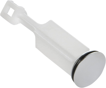 Bathroom Lavatory Faucet Drain Plug - Plastic with Chrome