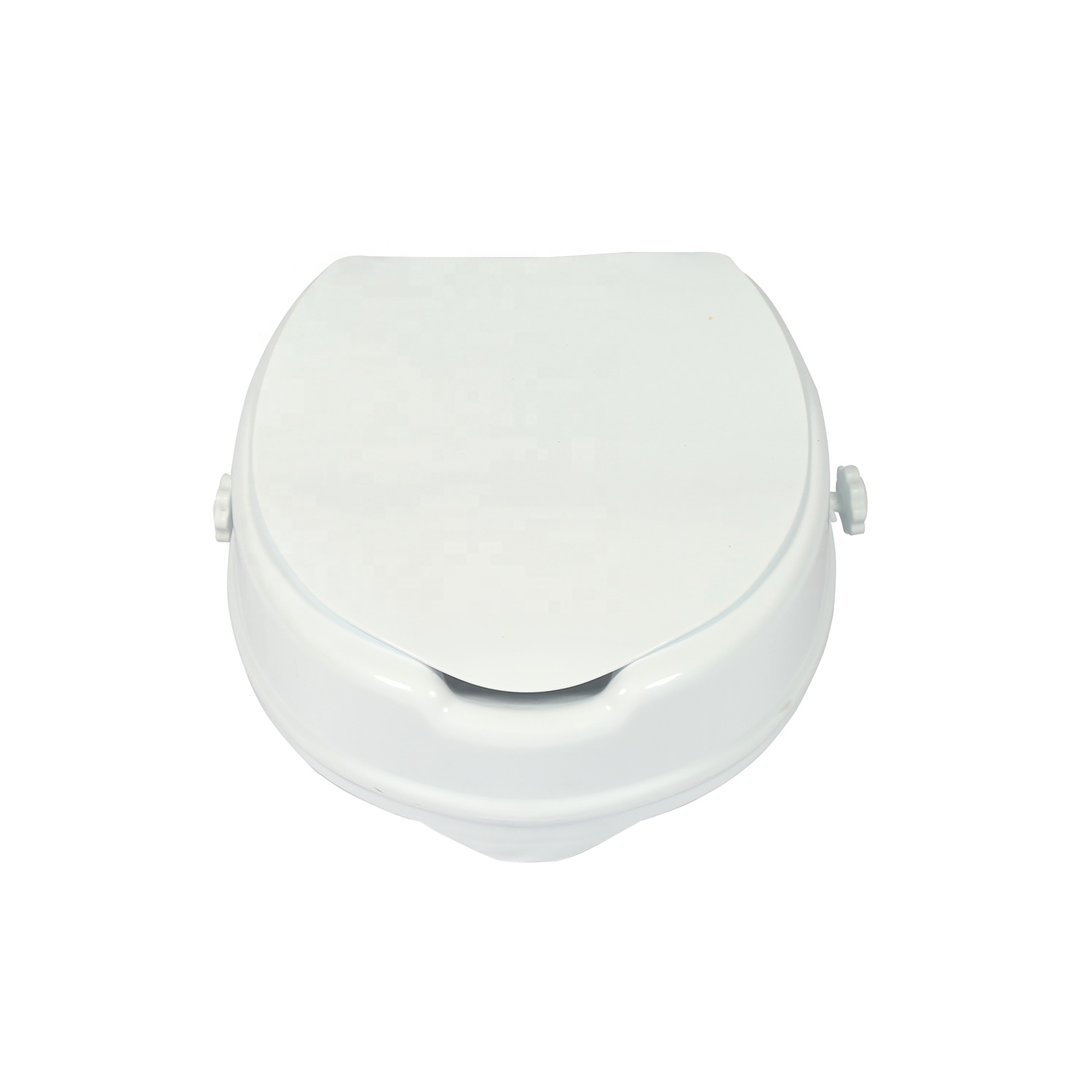 Portable 4 Inch Raised Toilet Seat With Lid