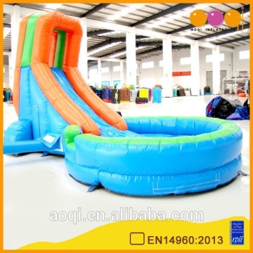 AOQI products child inflatable water slide pool with free EN14960 certificate