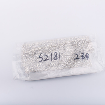 Silver Craushed Crystal Pearl Ribbon Fabric Border Trim