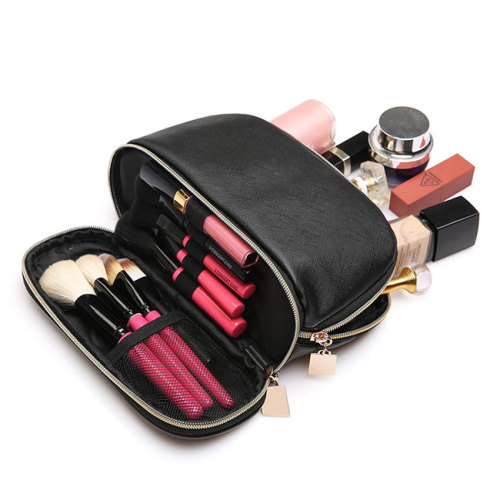 Small PU Leather Women Makeup Cosmetic Pouch Bag