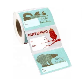 Christmas Self-Adhesive Name Labels and Gift Tags: Enhance Your Holiday Decor with Stylish Stickers and Customizable Present Labels
