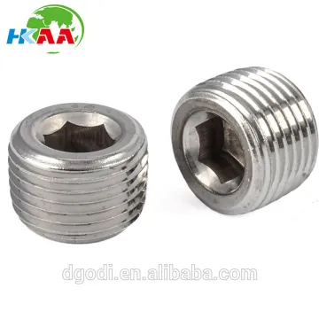 CNC machining Stainless steel hex socket head pipe plug