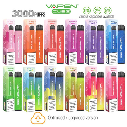 정통 vapen 큐브 3000 퍼프 일회용 vape 펜