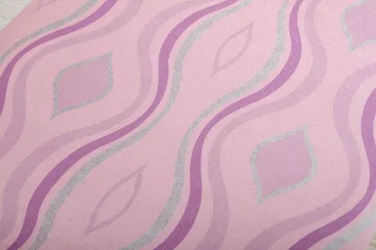 Classical Space Abstract Wallpaper , Pink / Black / White / Brown