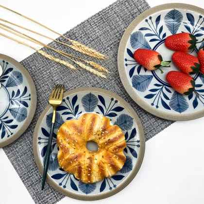 ceramics plate round ceramic charger plate porcelain dish