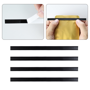 gold/silver Plastic stick Tin Tie Double Wire Sticky Twist tie Clip band with Strips for coffee bags