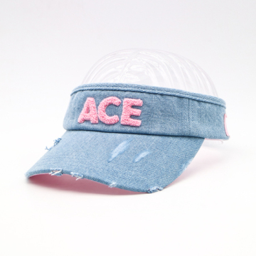 Custom Embroidery Washed Sun Visor Hats