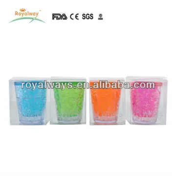 50ml/2oz Acrylic Gel freezer shot glass,frosty shot glass tumbler,wine tumbler BPA free FDA approved