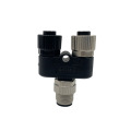 M12 5 pin hombre a conector femenino