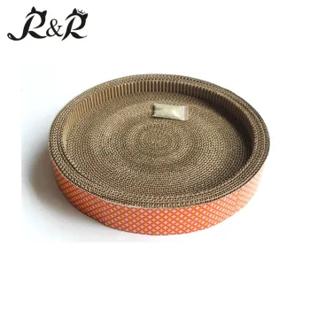 Round Shape Premium Cat Scratcher Lounge Bed Collapsible Recycled Scratching Toy Pad Lounge RCS-8003
MORE BENEFITS