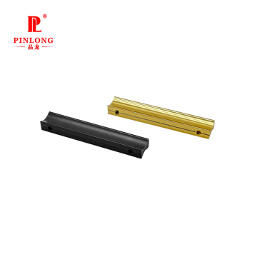 Gold and Black Aluminum Closet and Kitchen Cabinet Handles