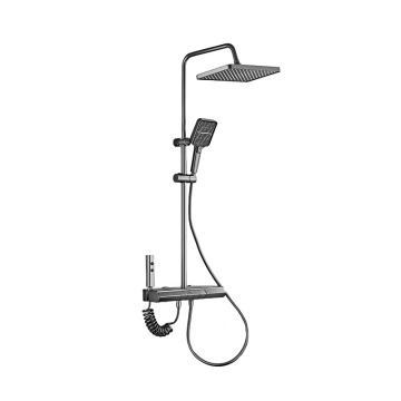 Wall Mounted Digital Display Waterfall Bathroom Shower Set