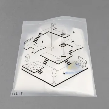 biodegradable PLA PBAT packaging bags with zipper