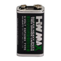Batería de zinc-carbono HW 6F22 9V Chaqueta de PVC