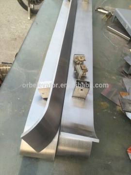 Elevator flat stainless steel handrail for cabin