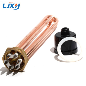 LJXH DN50 2'' 220V Electric Water Heating Resistance Element - All Copper 3KW to 12KW for Solar Heater & Swimming Pool