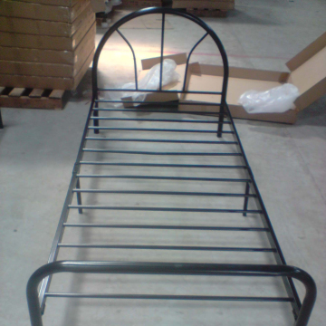 Export Steel Single Bed with Mattress and Heavy Duty Bedroom Furniture