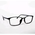 Thin Rectangle Mens Black Womens Glasses Frames