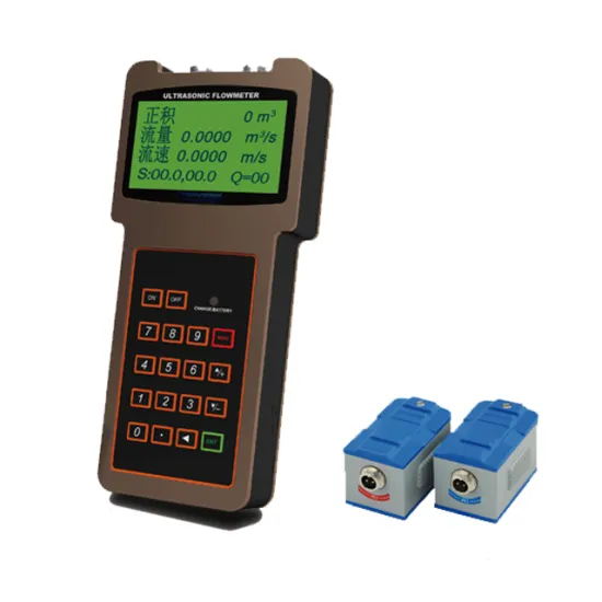 Portable Handheld Ultrasonic Flow Meter TUF-2000H with Rechargeable Battery