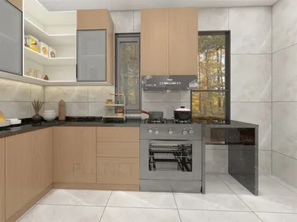 Pvc cabinets european style wood gloss kitchen cabinets