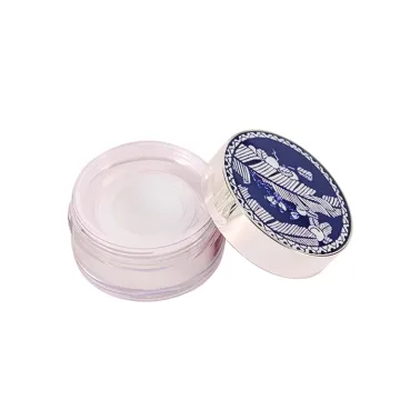 Transparent Cosmetic Loose Powder Jar