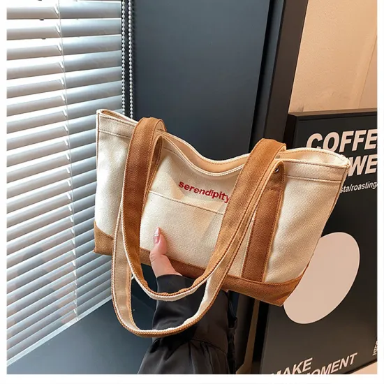 Customized Reusable Portable Mini Canvas Tote Shopping Bag
