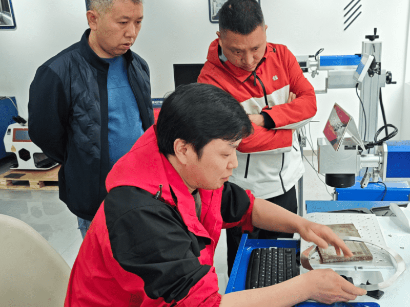 Long-term steel ring marking project – High-efficiency fiber laser marking solution