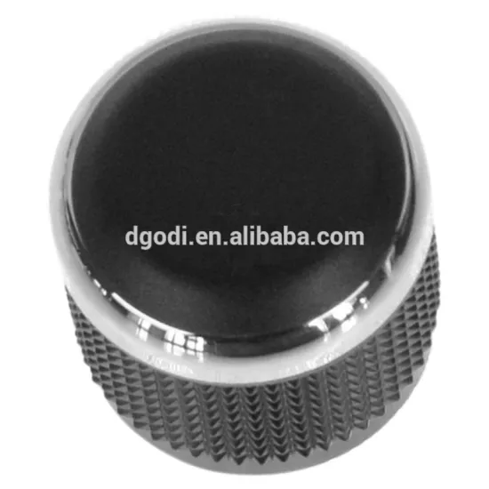 Dongguan knobs manufacturer custom black chrome aluminum car radio knobs