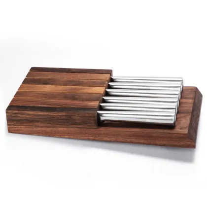 Garwin s/s steak knives with hollow handle