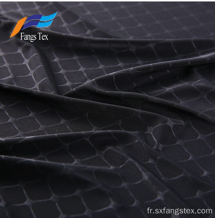 Polyester tricoté en relief Abaya tissu noir formel pour femmes