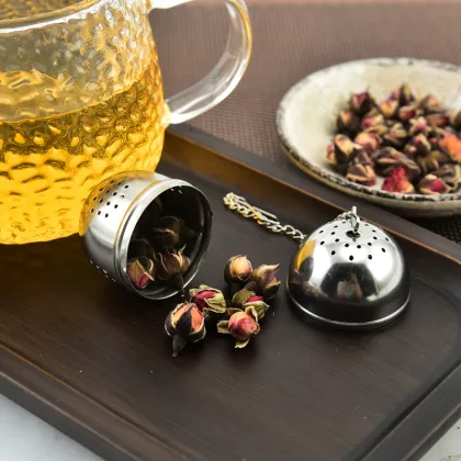304 Stainless Steel Oval Tea Ball Filter - Creative Tea Leak Proof Tea Brewer