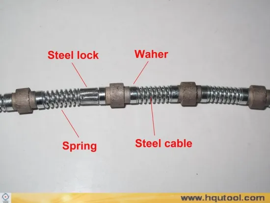 Spring Type Diamond Wire Saw for Marble