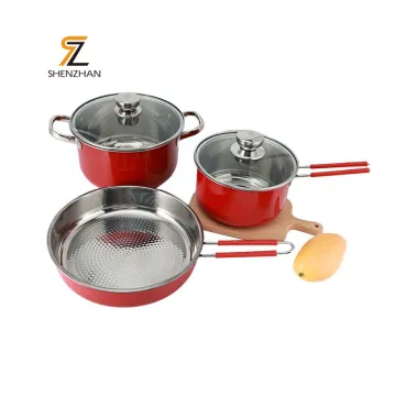 New Style Stainless Steel Kitchenware: Soup Pots, Milk Pans, Fry Pans, and Nonstick Cookware Sets for Your Home Kitchen