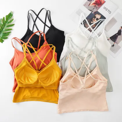 Women's Padded Camisole Crop Top Lingerie Intimates