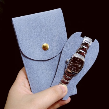 A1 Microfiber Suede Leather Watch Pouch Organizer