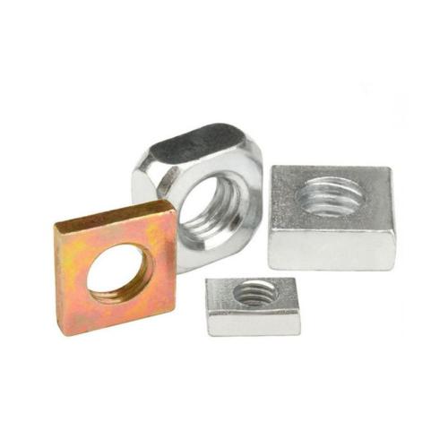 square nut with spring high strength M6 M8 M10 steel square nut Supplier