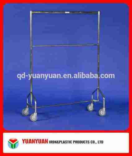 Launary roll cart/Nestable garment rail/Cloth hand trolley