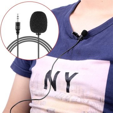 Newest Portable External 3.5mm Hands-free Mini Wired Clip-on Lapel Lavalier Microphone For PC Laptop